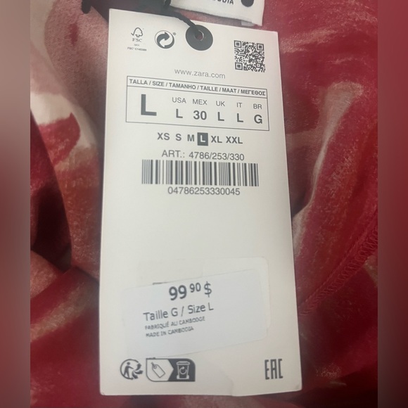 Zara Printed Midi Dress - Picture 11 of 12